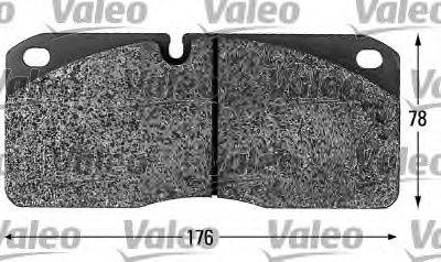 VALEO 541620 Комплект гальмівних колодок, дискове гальмо