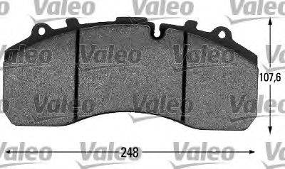 VALEO 541677 Комплект гальмівних колодок, дискове гальмо