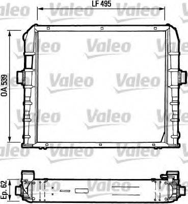 VALEO 730384 Радіатор, охолодження двигуна