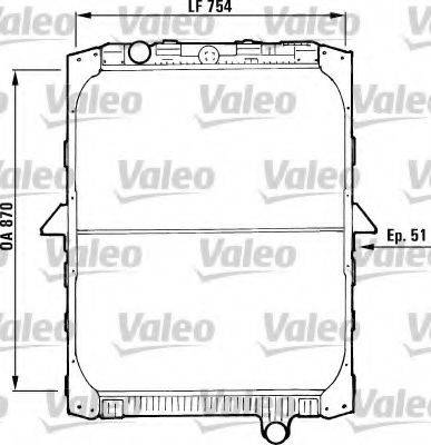 VALEO 730646 Радіатор, охолодження двигуна