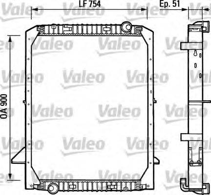 VALEO 730965 Радіатор, охолодження двигуна