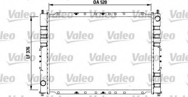 VALEO 731212 Радіатор, охолодження двигуна