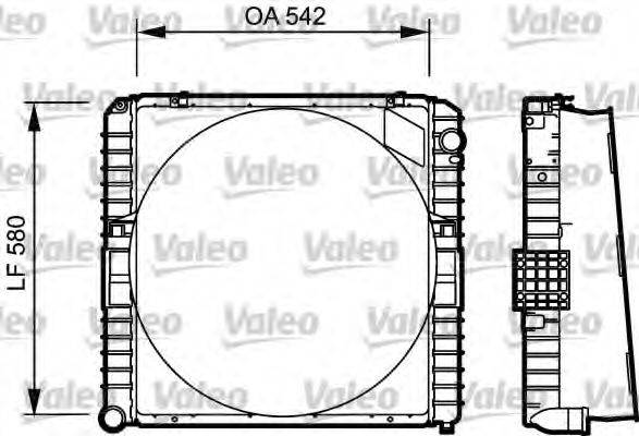 VALEO 731534 Радіатор, охолодження двигуна