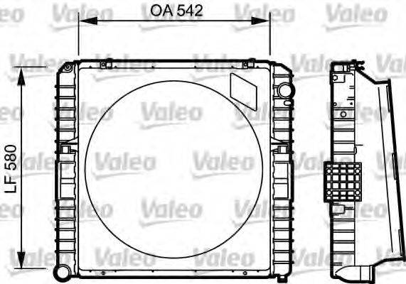 VALEO 731535 Радіатор, охолодження двигуна