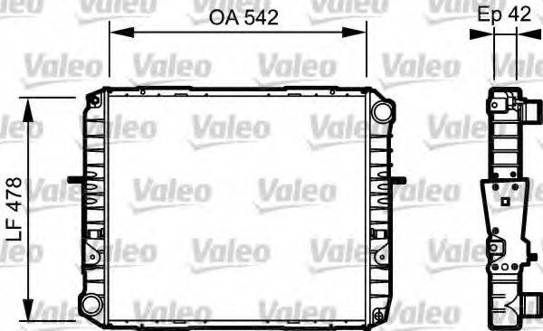 VALEO 733483 Радіатор, охолодження двигуна