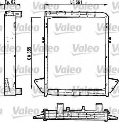 VALEO 811061 Радіатор, охолодження двигуна