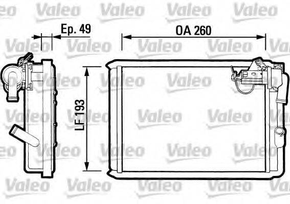 VALEO 812047 Теплообмінник, опалення салону