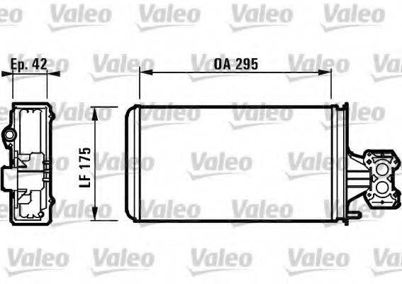 VALEO 812132 Теплообмінник, опалення салону