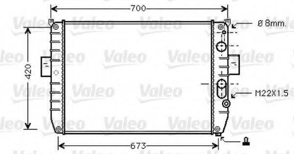 VALEO 733409 Радіатор, охолодження двигуна