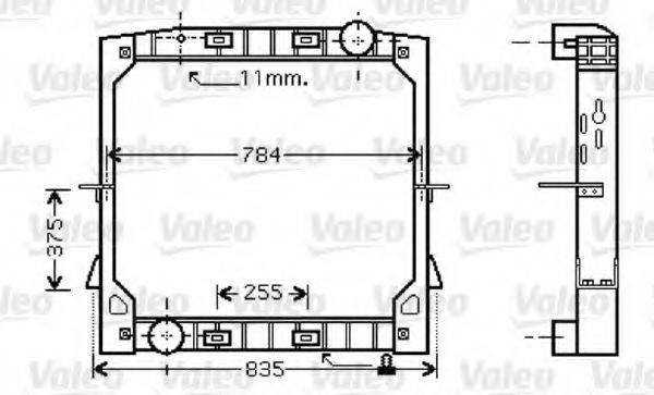 VALEO 733412 Радіатор, охолодження двигуна