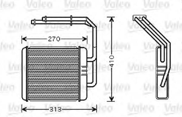 VALEO 812341 Теплообмінник, опалення салону
