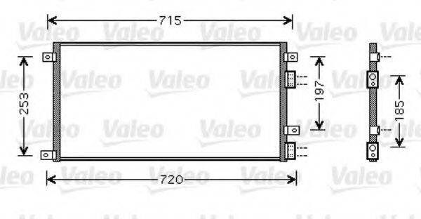 VALEO 818037 Конденсатор, кондиціонер