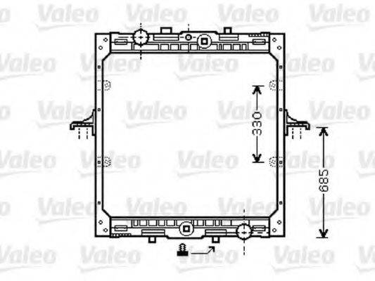 VALEO 732554 Радіатор, охолодження двигуна