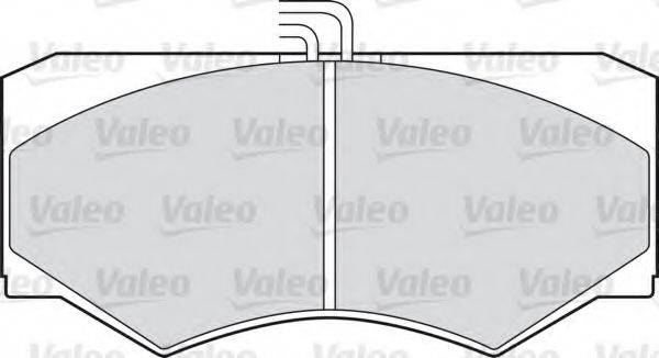 VALEO 598369 Комплект гальмівних колодок, дискове гальмо