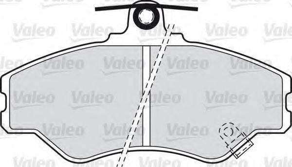 VALEO 598634 Комплект гальмівних колодок, дискове гальмо