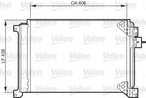 VALEO 818985 Конденсатор, кондиціонер