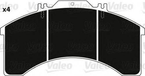 VALEO 882232 Комплект гальмівних колодок, дискове гальмо