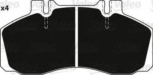 VALEO 882242 Комплект гальмівних колодок, дискове гальмо