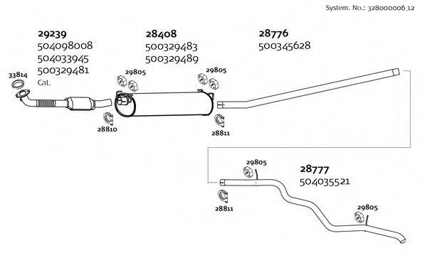 DINEX 32800000612 Система випуску ОГ