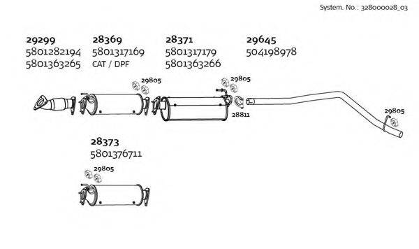 DINEX 32800002803 Система випуску ОГ