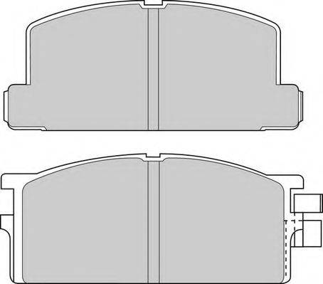 NECTO FD6530V Комплект гальмівних колодок, дискове гальмо