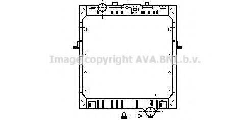 AVA QUALITY COOLING DF2011 Радіатор, охолодження двигуна