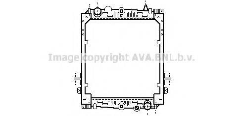 AVA QUALITY COOLING DF2024 Радіатор, охолодження двигуна