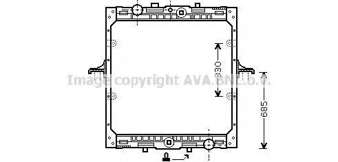 AVA QUALITY COOLING DF2029 Радіатор, охолодження двигуна