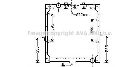 AVA QUALITY COOLING DF2035 Радіатор, охолодження двигуна