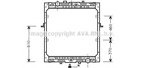 AVA QUALITY COOLING DFA2012 Радіатор, охолодження двигуна