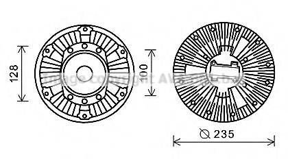 AVA QUALITY COOLING DFC055 Зчеплення, вентилятор радіатора