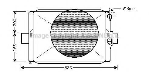 AVA QUALITY COOLING IV2024 Радіатор, охолодження двигуна