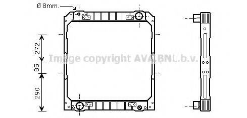 AVA QUALITY COOLING IV2038 Радіатор, охолодження двигуна