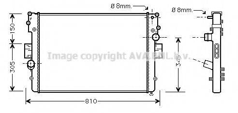 AVA QUALITY COOLING IV2056 Радіатор, охолодження двигуна