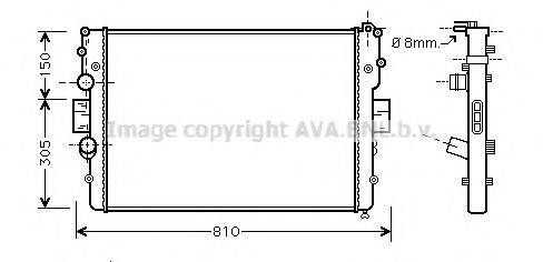 AVA QUALITY COOLING IV2087 Радіатор, охолодження двигуна