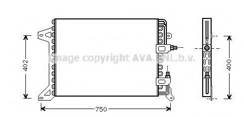 AVA QUALITY COOLING IV5034 Конденсатор, кондиціонер