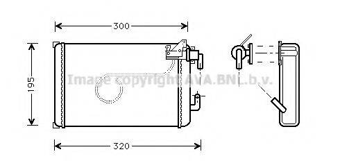 AVA QUALITY COOLING IV6013 Теплообмінник, опалення салону