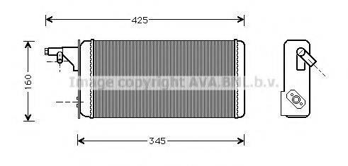 AVA QUALITY COOLING IV6019 Теплообмінник, опалення салону