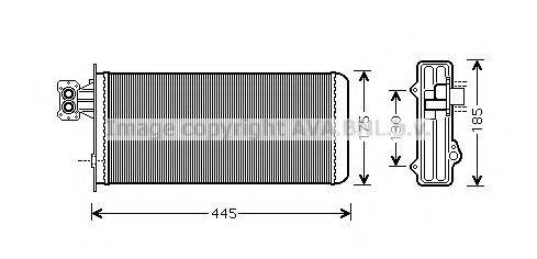 AVA QUALITY COOLING IV6080 Теплообмінник, опалення салону