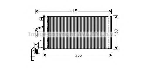 AVA QUALITY COOLING IV6096 Теплообмінник, опалення салону