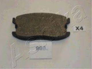 ASHIKA 5009998 Комплект гальмівних колодок, дискове гальмо