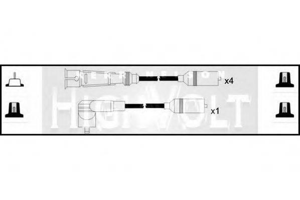 STANDARD OEF1014 Комплект дротів запалювання