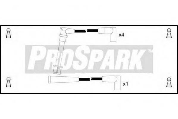 STANDARD OES1044 Комплект дротів запалювання