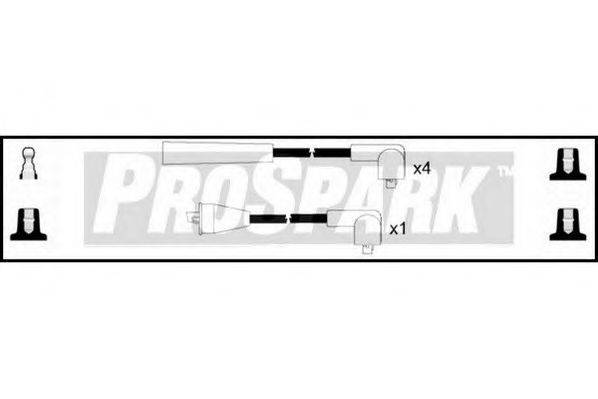 STANDARD OES284 Комплект дротів запалювання