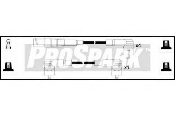 STANDARD OES865 Комплект дротів запалювання