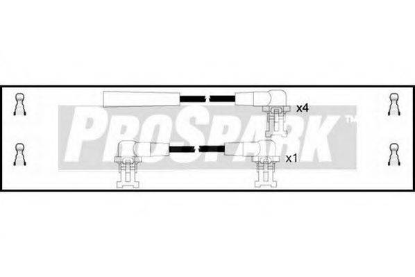STANDARD OES929 Комплект дротів запалювання