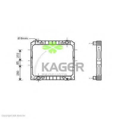 KAGER 310536 Радіатор, охолодження двигуна