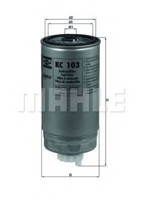 MAHLE ORIGINAL KC103 Паливний фільтр