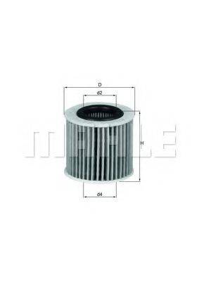 MAHLE ORIGINAL OX416D1 Масляний фільтр