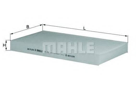 MAHLE ORIGINAL LA152 Фільтр, повітря у внутрішньому просторі